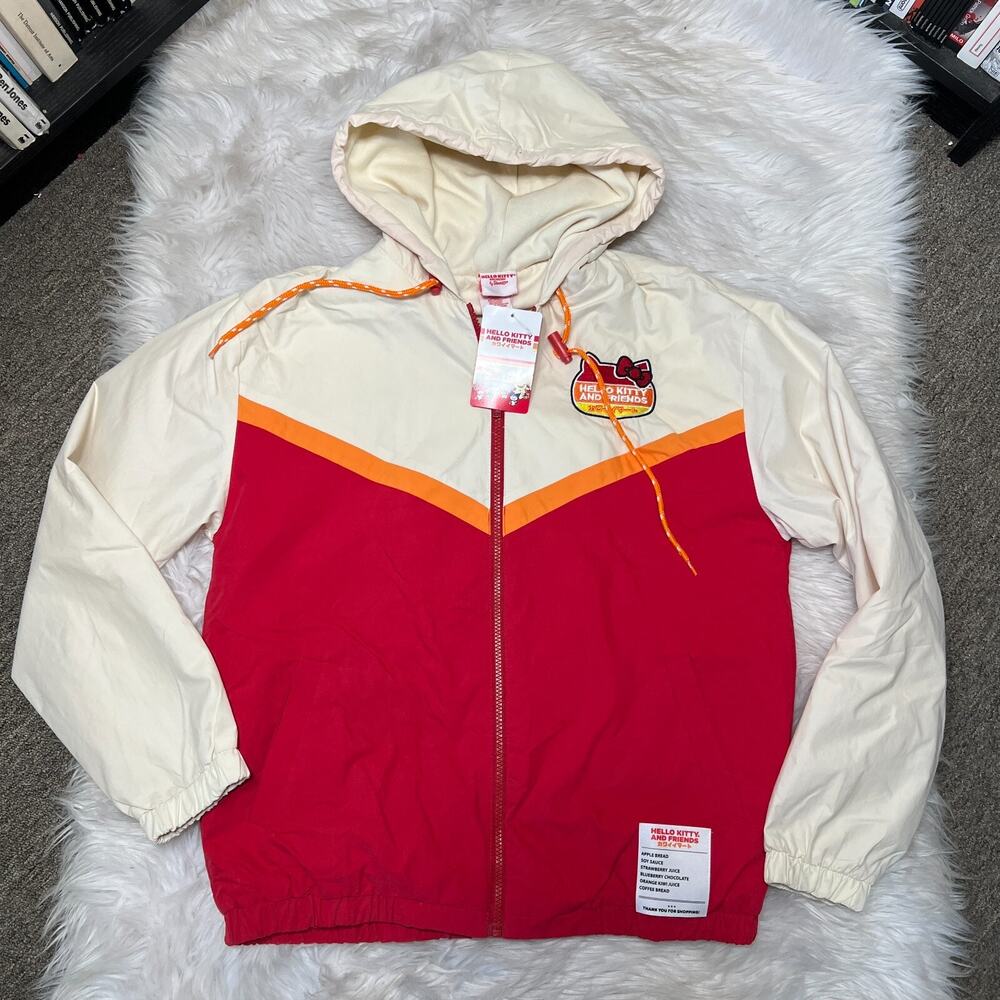 SANRIO HELLO KITTY AND FRIENDS KAWAII MART WINDBREAKER JACKET BOXLUNCH - Picture 3 of 9